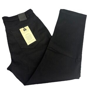 Scott James Men's Slim Fit Stretch Black Jeans  5 Pockets Size 36X30 New